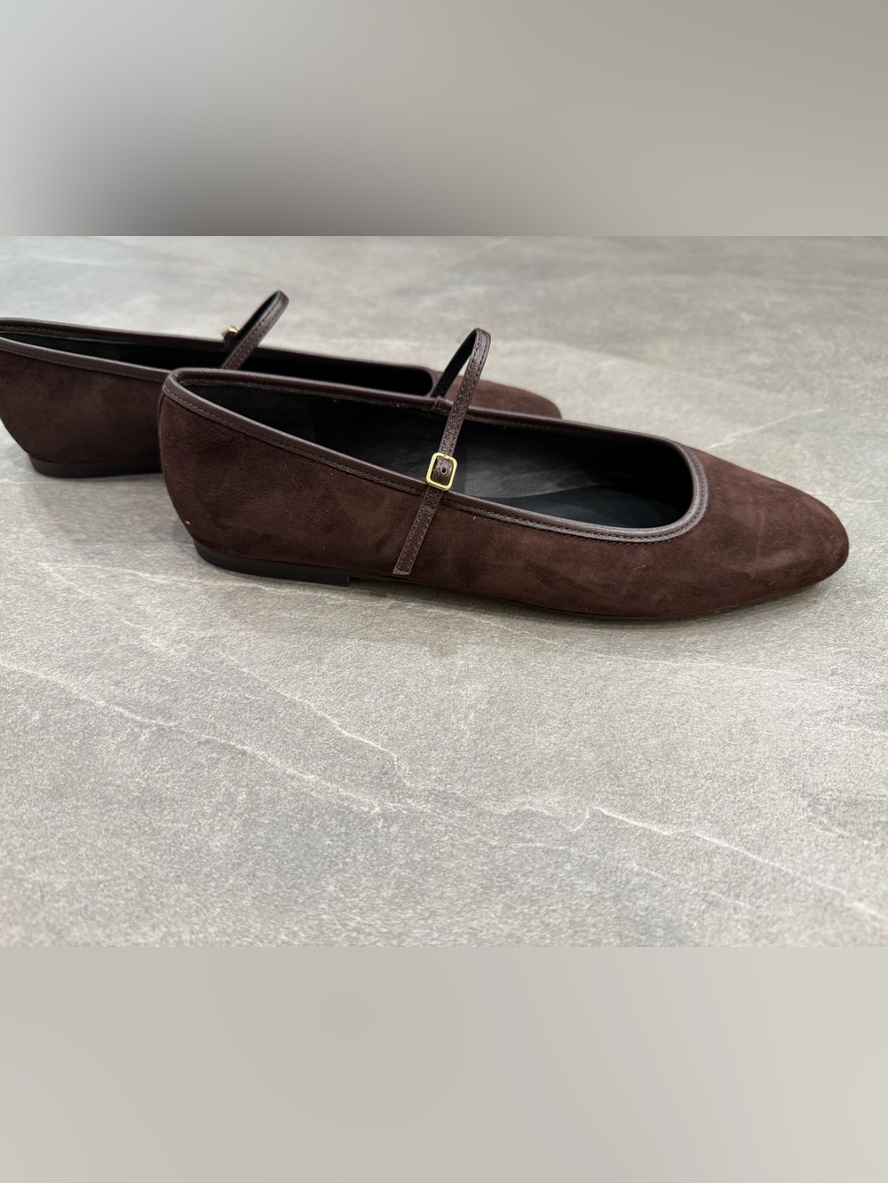 New Veronica Beard Ellie Suede Flat in Color Espresso retail $375 size 8.5 - Picture 13 of 13